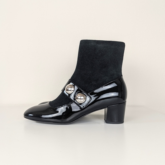 Marc Jacobs Shoes - Marc Jacobs Margaux Cabochon Patent Ankle Boot
